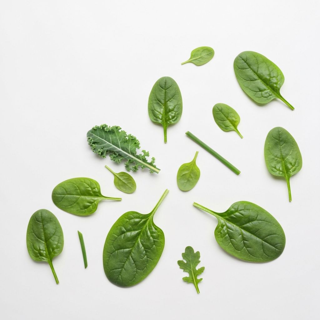 Frische Spinatblätter